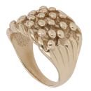 9ct Yellow Gold Five Row Keeper Ring