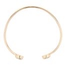 9ct Yellow Gold Aquamarine Torque Bangle