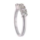 18ct White Gold 0.75ct Diamond Five Stone Ring