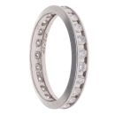 18ct White Gold 0.50ct Brilliant Cut Diamond Full Eternity Ring