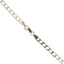 9ct Yellow Gold Square Curb Chain 18"