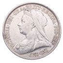 1893 Victoria Jubilee Head Crown LVI UK Coin