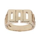 9ct Yellow Gold Patterned Dad Signet Ring