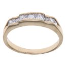 9ct Yellow Gold Cubic Zirconia Half Eternity Ring