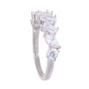 Silver Cubic Zirconia Dress Ring by Icesia