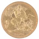1901 Victoria Old Head UK Half Sovereign Coin