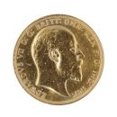 1908 Edward VII Large Head UK Full Sovereign Coin