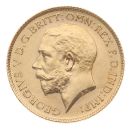 1914 George V Large Head UK Half Sovereign Coin