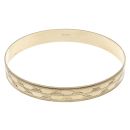 9ct Yellow Gold Patterned Star Bangle