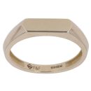 14ct Yellow Gold Hexagon Signet Ring