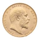 1908 Edward VII Large Head UK Full Sovereign Coin