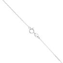 18ct White Gold Diamond Pendant And Chain  18"
