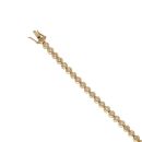 18ct Yellow Gold 2.00ct Brilliant Cut Diamond Tennis Bracelet 7"
