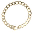 9ct Yellow Gold Curb Bracelet 8"