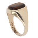 9ct Yellow Gold Tiger's Eye Signet Ring