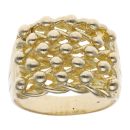 14ct Yellow Gold Five Row Keeper Ring