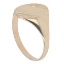 9ct Yellow Gold Patterned Edge Signet Ring
