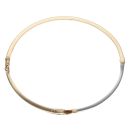 9ct Yellow And White Gold 0.15ct Diamond Bangle