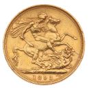 1893 Victoria Jubilee Head Australia Full Sovereign Coin