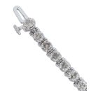 9ct White Gold 3.00ct Brilliant Cut Diamond Tennis Bracelet 7"
