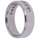 18ct White Gold 0.50ct Brilliant Cut Diamond Half Eternity Ring