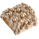 9ct Yellow Gold Five Row Keeper Ring