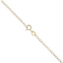 9ct Yellow Gold 0.01ct Diamond And Ruby Pendant and Chain 18"