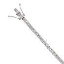 18ct White Gold 6.00ct Brilliant Cut Diamond Tennis Bracelet 7"