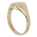9ct Yellow Gold Diamond Cut Patterned Signet Ring
