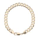 9ct Yellow Gold Curb Bracelet 9"