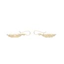14ct Yellow Gold Large Purple Stone Set Earrings