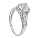 14ct White Gold Cubic Zirconia Ring
