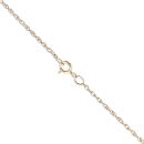 9ct Yellow Gold Cubic Zirconia Cluster Pendant and Chain 18"