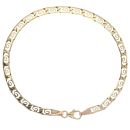9ct Yellow Gold Patterned Fancy Bracelet 7"