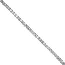 9ct White Gold 2.00ct Lab Grown Diamond Tennis Bracelet 7"