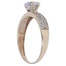 9ct Yellow Gold Cubic Zirconia Single Stone Ring