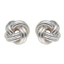 Silver Small Knot Earrings