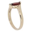 9ct Yellow Gold Created Garnet Single Stone Ring