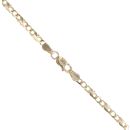 9ct Yellow Gold Pink And White Cubic Zirconia Teddy Bear Pendant And Chain 18"