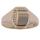 9ct Yellow Gold Square Patterned Signet Ring
