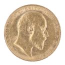 1907 Edward VII Large Head UK Full Sovereign Coin