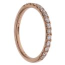 18ct Rose Gold 0.45ct Brilliant Cut Half Eternity Ring