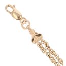 9ct Yellow Gold T-Bar Fancy Bracelet 7"