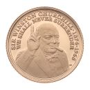 2020 Elizabeth II Fifth Portrait Winston Churchill UK Half Sovereign Coin with Proof
