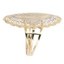 14ct Yellow And White Gold Greek Key Ring