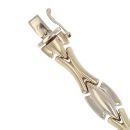 9ct Yellow White and Rose Gold Fancy Bracelet 7"
