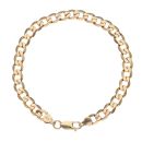 9ct Yellow Gold Curb Bracelet 9"