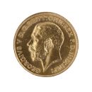 1913 George V Large Head UK Half Sovereign Coin