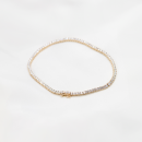 9ct Yellow Gold 3.00ct Lab Grown Diamond Tennis Bracelet 7"