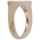 9ct Yellow Gold Patterned and Plain Signet Ring